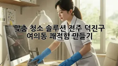 맞춤 청소 솔루션✨ 전주 덕진구 여의동 쾌적함 만들기🧹